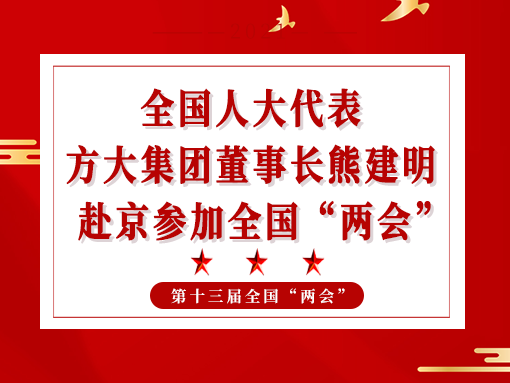 全國人大代表、方大集團董事長熊建明赴京參加全國“兩會”